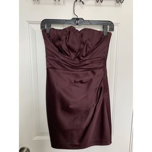 EXPRESS Plum Strapless Dress Size: 2